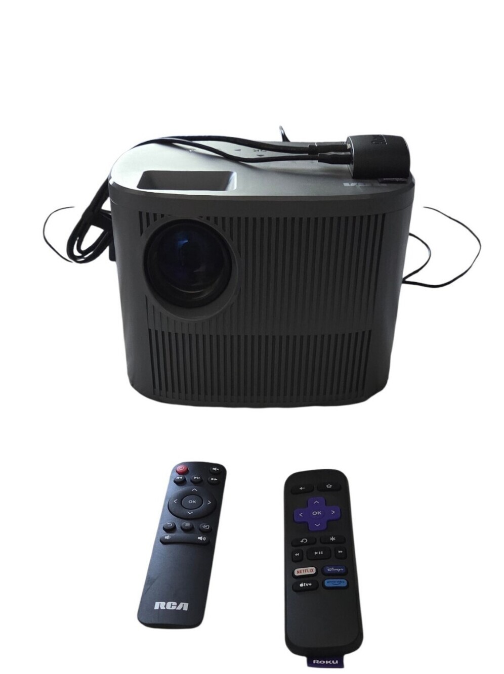 RCA 720P HD Smart Home Theater Projector intended for Roku Streaming device